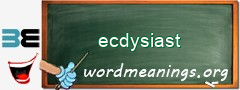 WordMeaning blackboard for ecdysiast